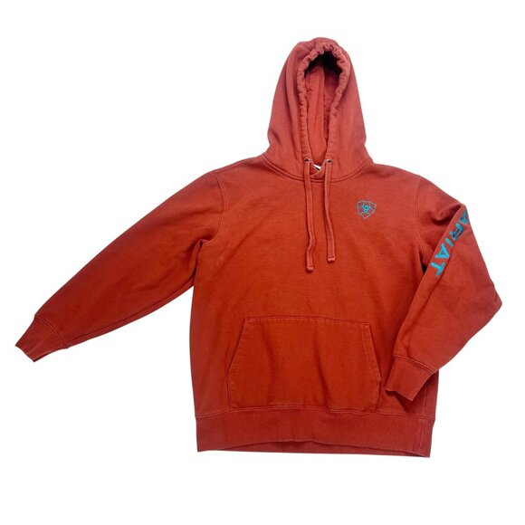 Ariat Jackets & Blazers - Ariat Embroidered Orange Hoodie Size M